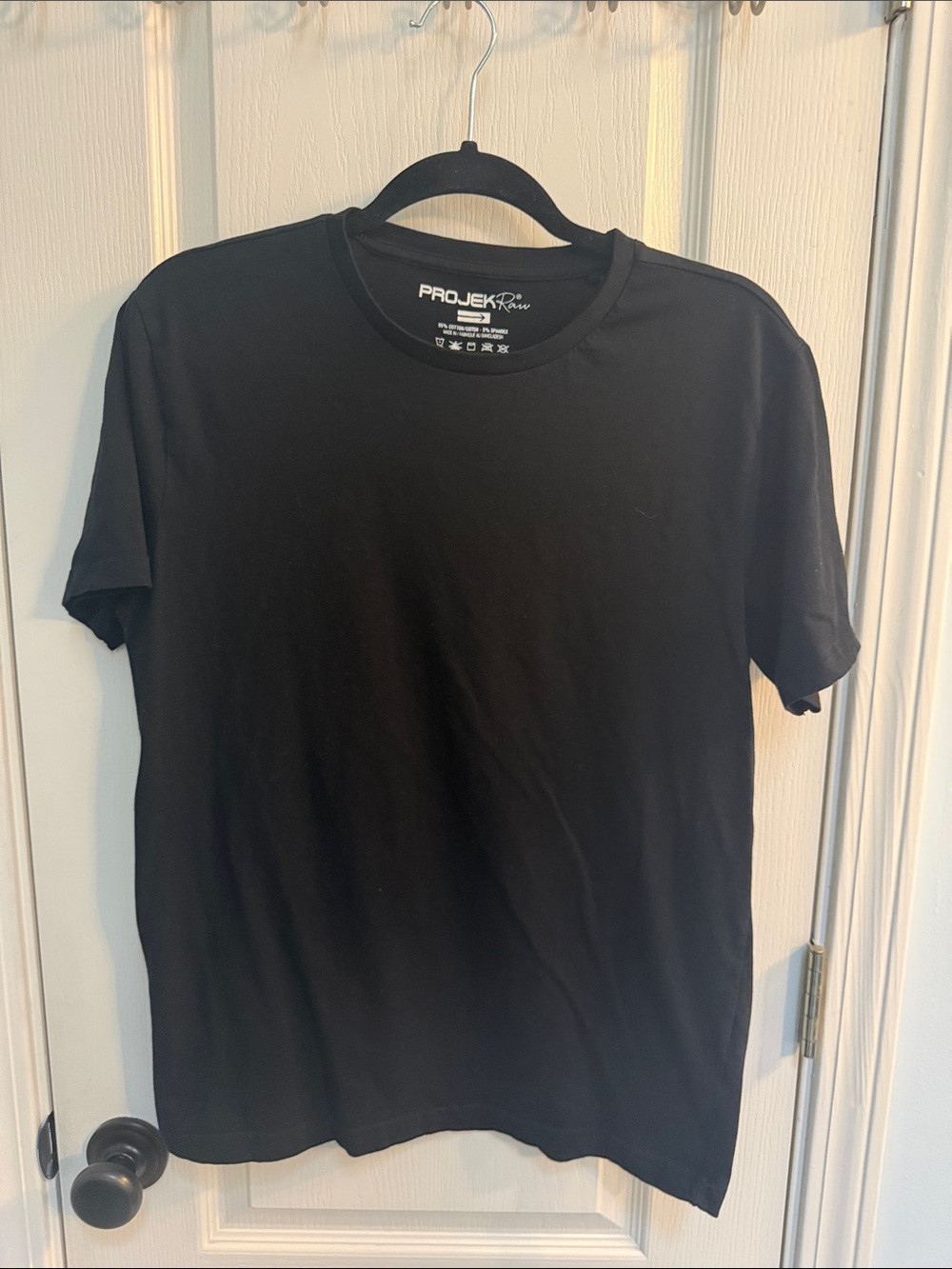 PROJEK Raw Men's Black Crewneck Tee